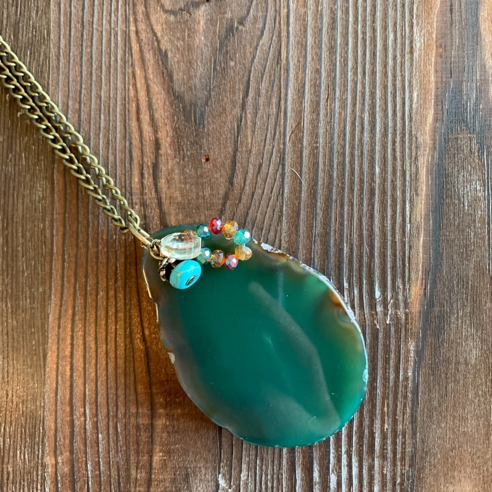 Agate Slice Necklace